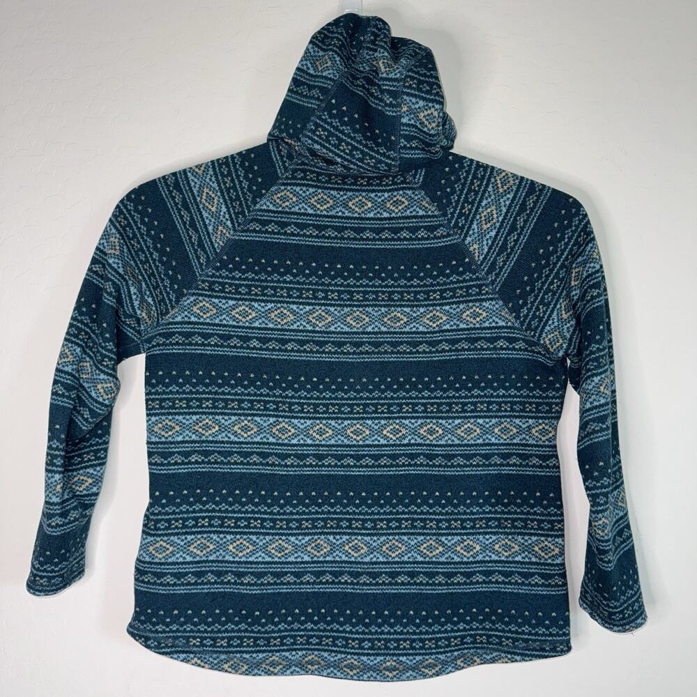 The North Face Printed Crescent Pullover Hooded Sweater Womens Fair Isle Sz XL - Picture 3 of 6